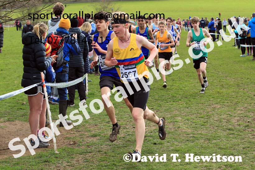 Mens Under-17s 2022 CAU Inter Counties Cross Country, Prestwold Hall, Loughborough.  Photo: David T. Hewitson/Sports for All Pics